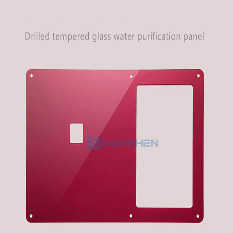 Custom AF Coated Tempered Silk Screen Printing Glass Panel