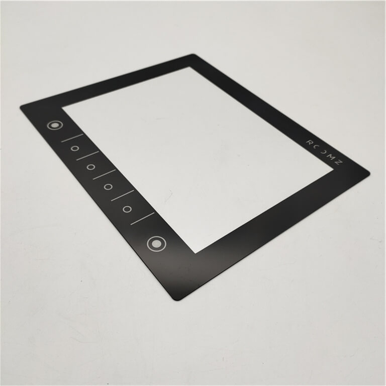 Ultra Thin 1mm Tempered Anti- Glare Glass Silk Screen Printing Touch Screen AG Glass