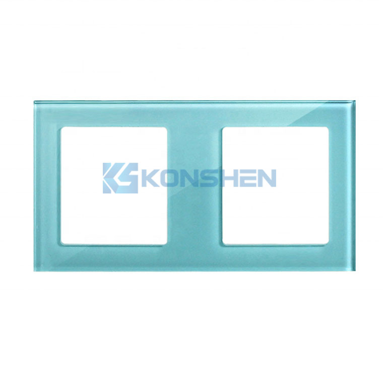 Manufacturer Oem Custom Switch Panel Glass Drilling Polishing Physical Safety Glass Panel 4mm 86 Tempered Switch Socket Glass Panels