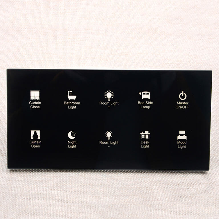 Customzied Switch Tempered Glass for Home Switch Control Light Panel