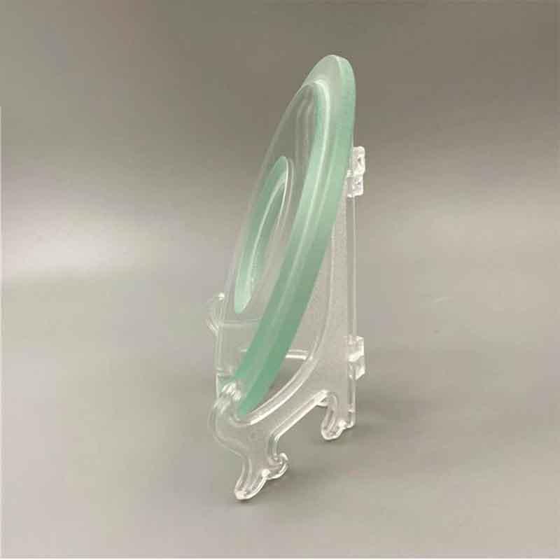 Transparent Tempered Step Glass Fitting with Centre Hole