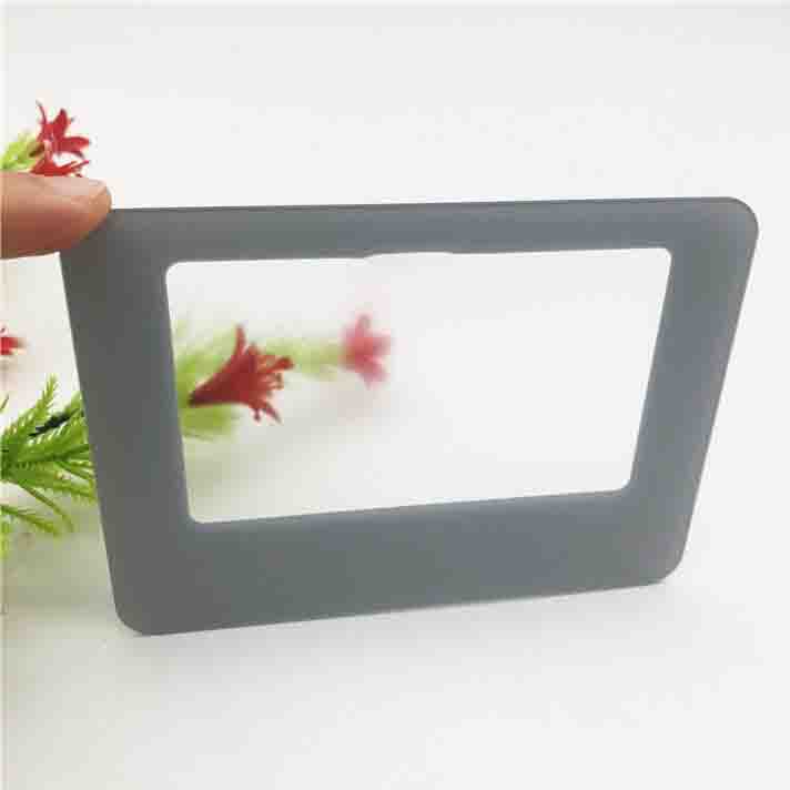Hot Sale Anti Glare LCD Display Touch Panel Protection Cover Glass with Color Silk Screen Printed