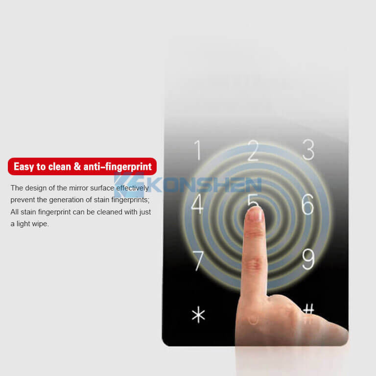 2mm Custom Access Control Card Touch screen Toughened Glass