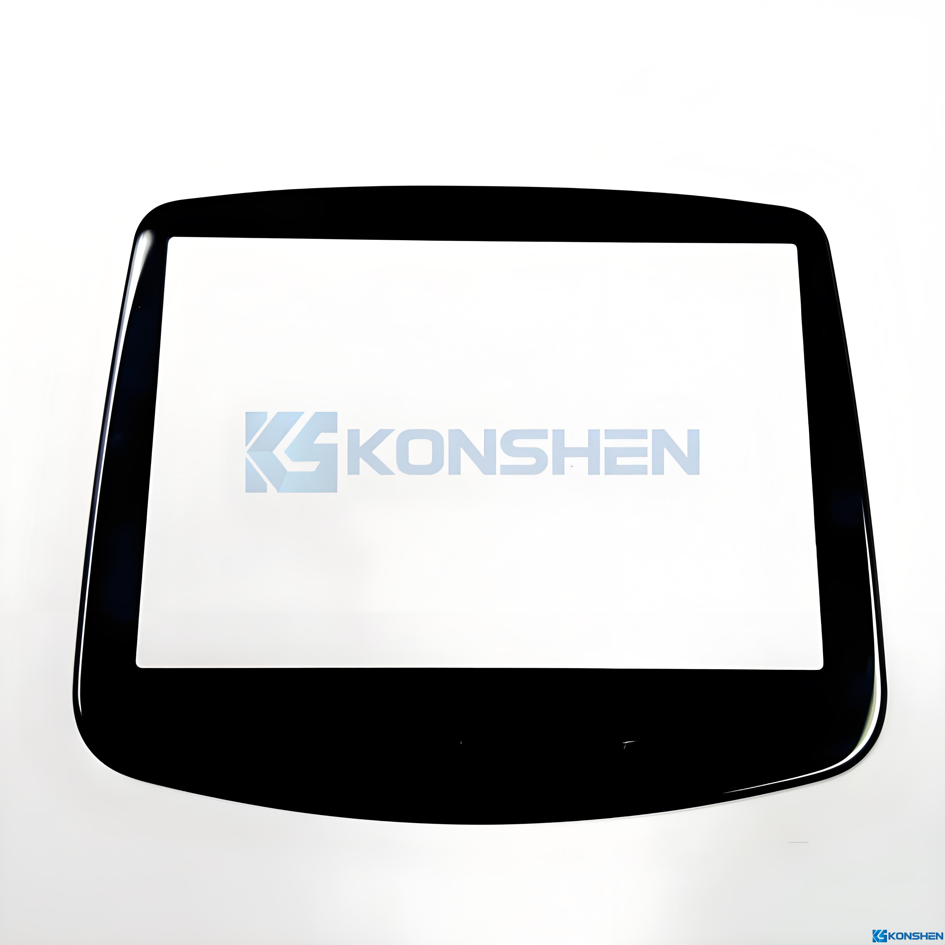 Customized 2mm Irregular-Shaped Display Cover Glass with 2.5D Edge and AF Coating