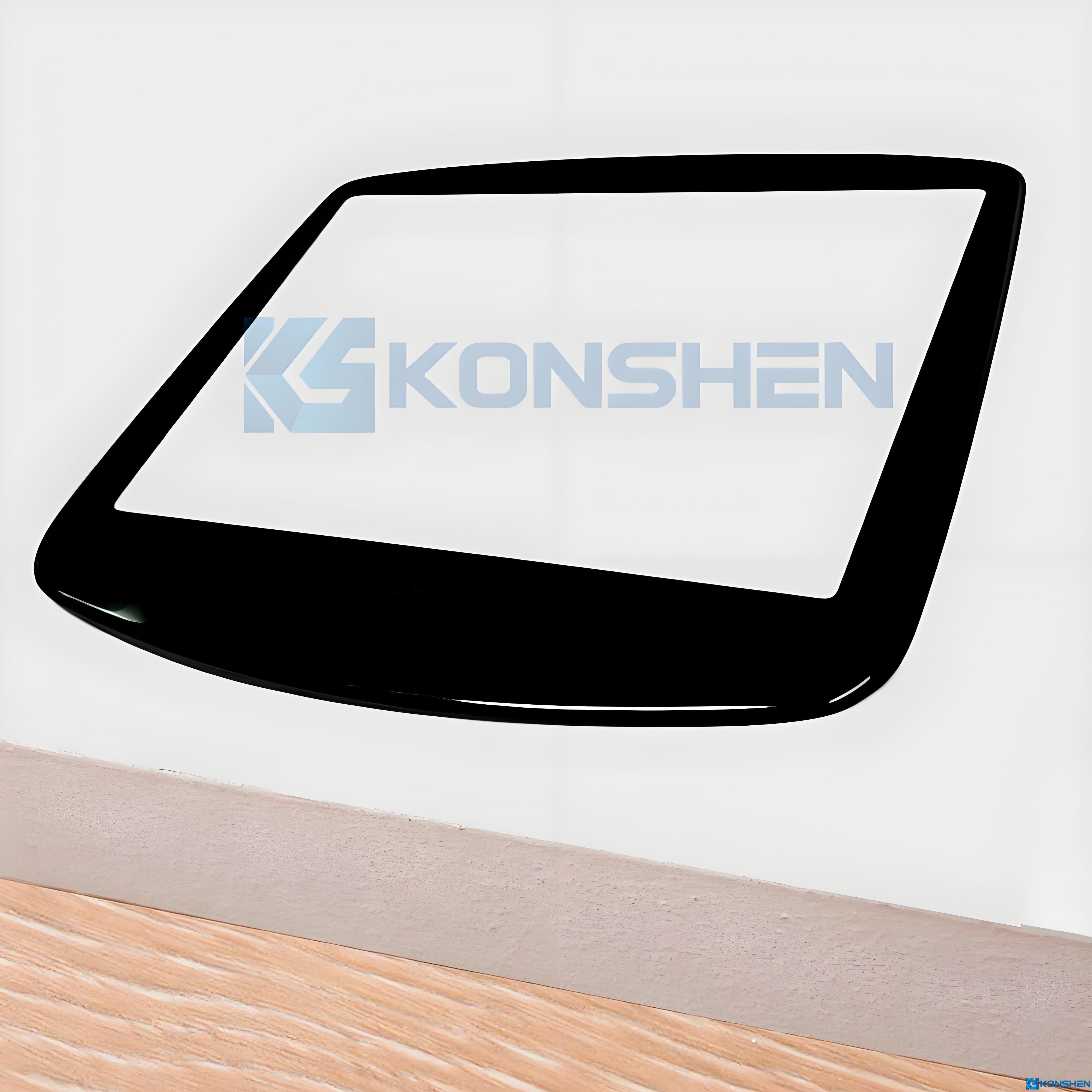 Customized 2mm Irregular-Shaped Display Cover Glass with 2.5D Edge and AF Coating