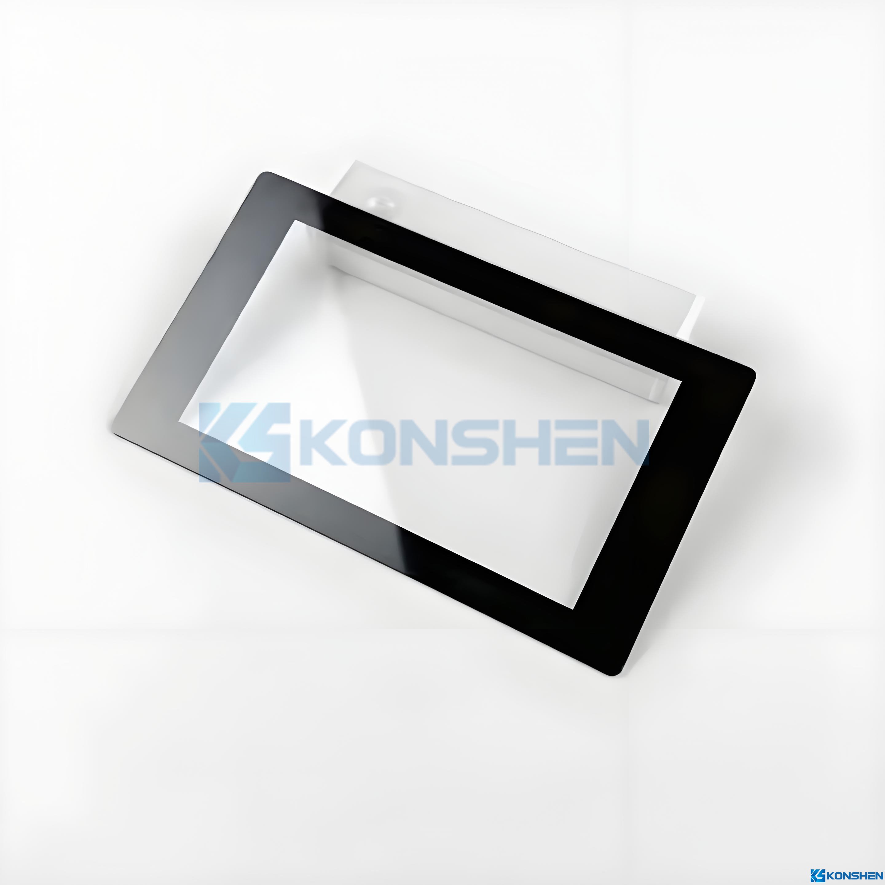 Customized 2mm Tempered Cover Glass with AR and AF Coatings for Touchscreens