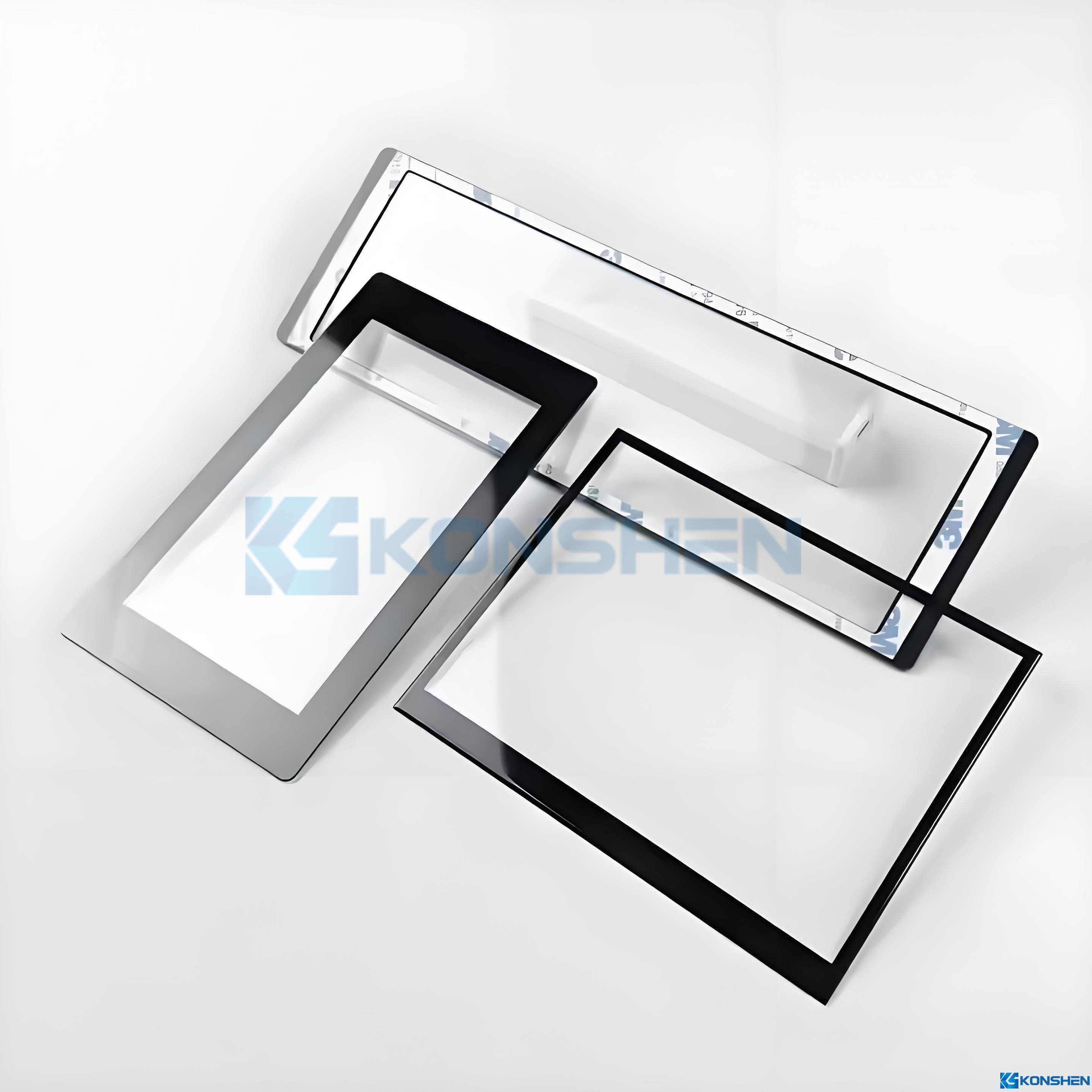 Customized 2mm Tempered Cover Glass with AR and AF Coatings for Touchscreens