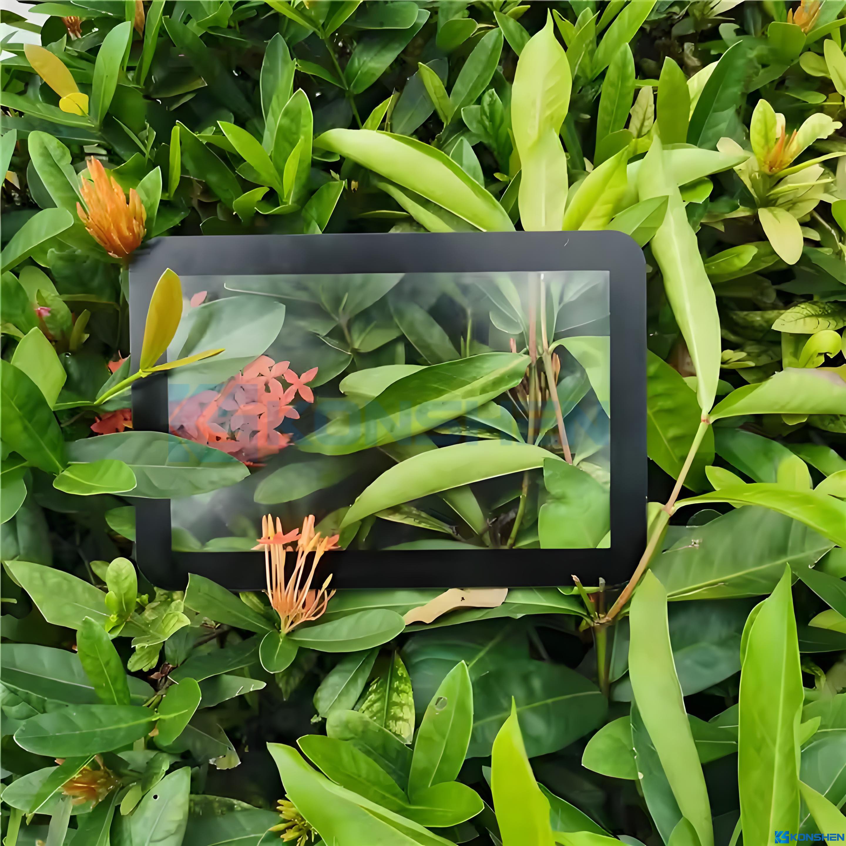 3mm Ultra Clear Frosted Anti-Glare Glass Panel with Black Silkscreen Printing