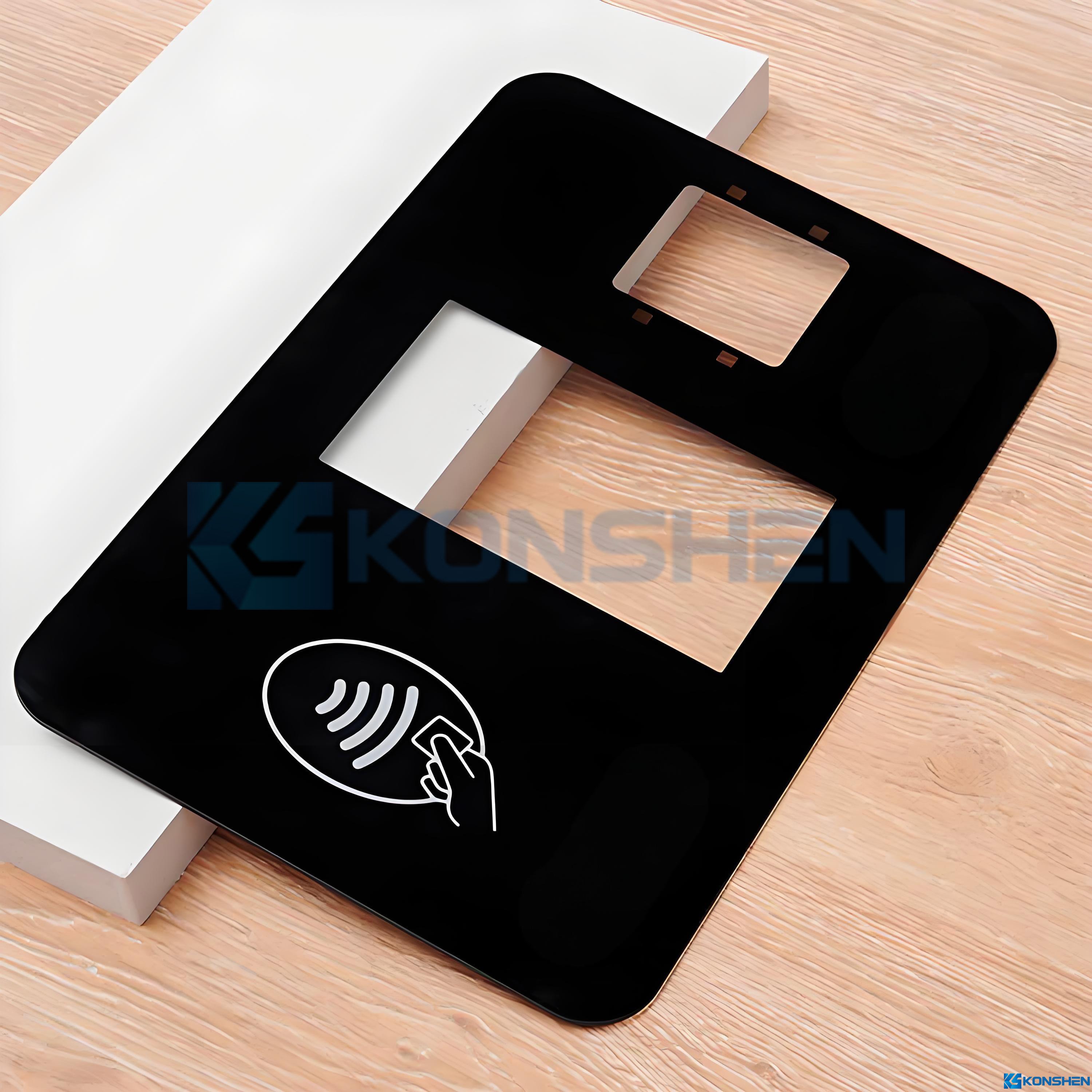 OEM 2mm upscale toughened display cover glass for smart touch device