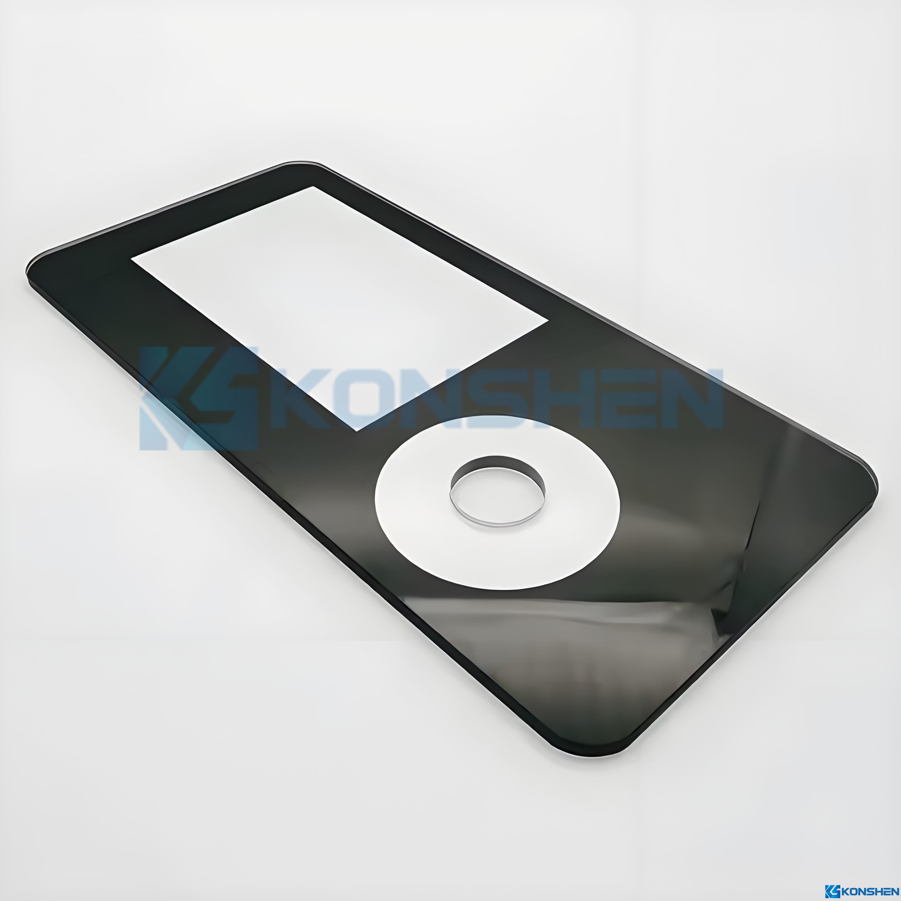 Customized High Precision 3mm AF Coated Tempered Ultra Clear Cover Glass with Through-Hole
