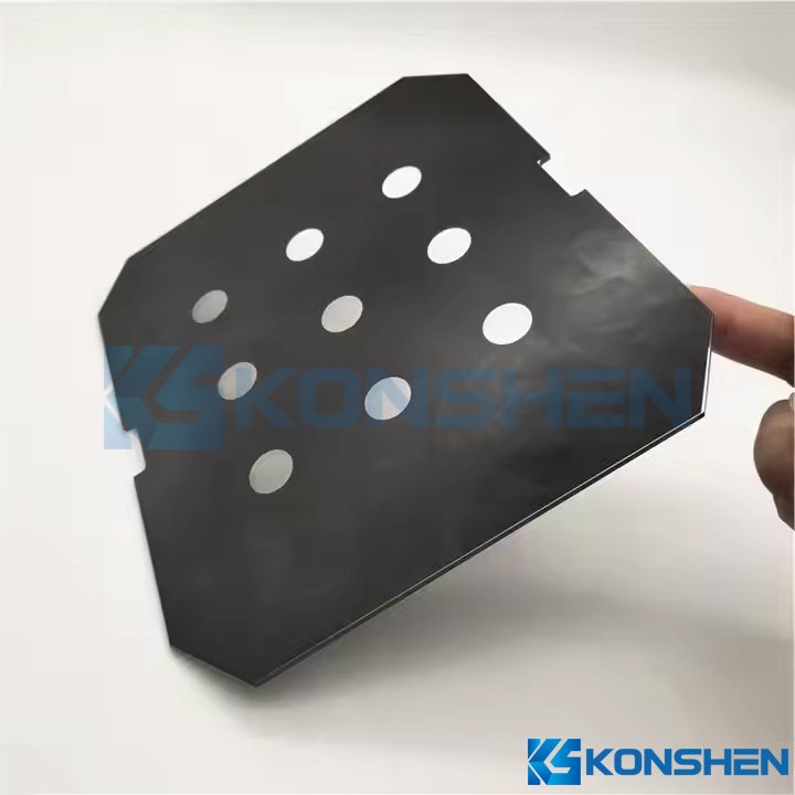 Custom 2mm Irregular Ultra Clear Tempered Lighting Cover Glass with Ceramic screen printing