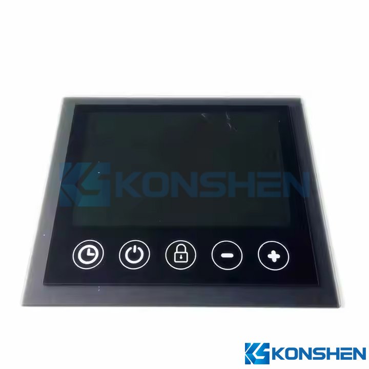Custom 4mm Stepped Edge Physical Tempered Cover Glass Panel