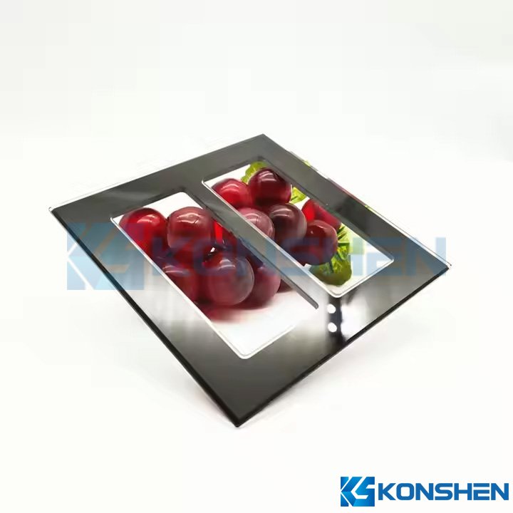 2mm Physical Tempered  Socket Light Switch Panel Glass with Silkscreen Printing