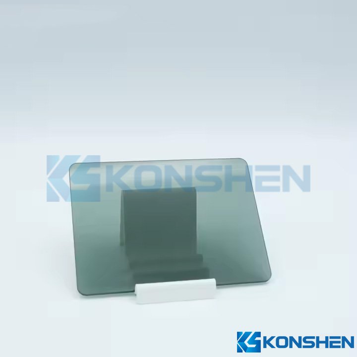 Custom 3mm PG20 20% transmittance black tempered cover glass panel
