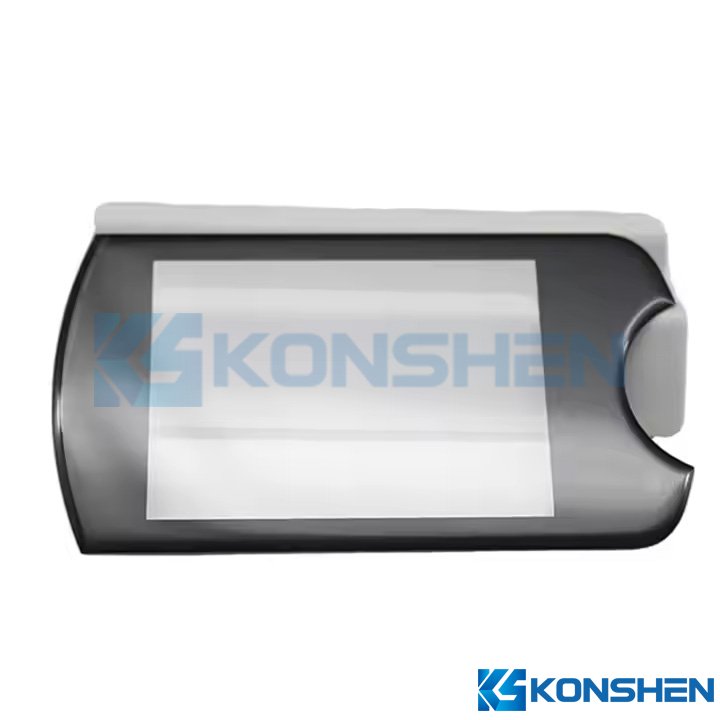 0.8mm Ultra-Thin 2.5D Edge Custom Shaped Glass Panel with Black Silk Printing