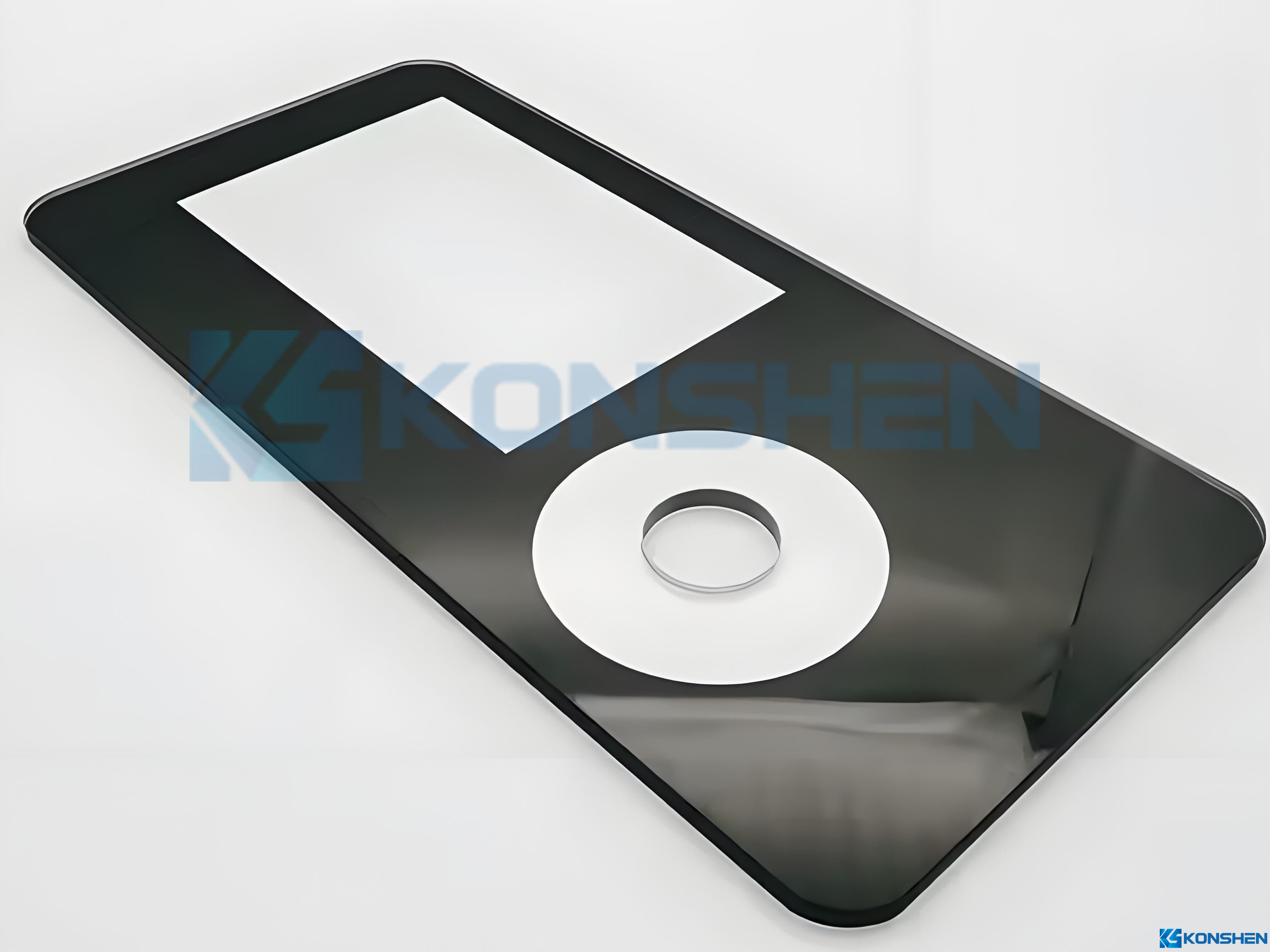 Customized High Precision 3mm AF Coated Tempered Ultra Clear Cover Glass with Through-Hole