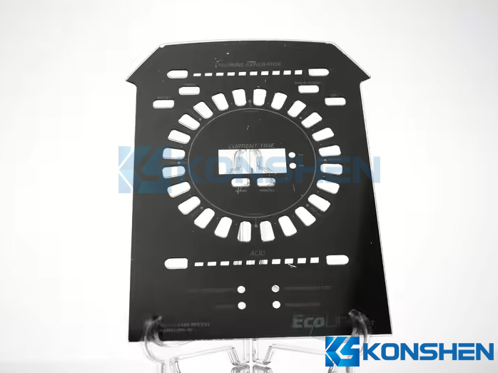 Factory Custom 3mm Tempered Glass Cover with Black Printing & AF Coating