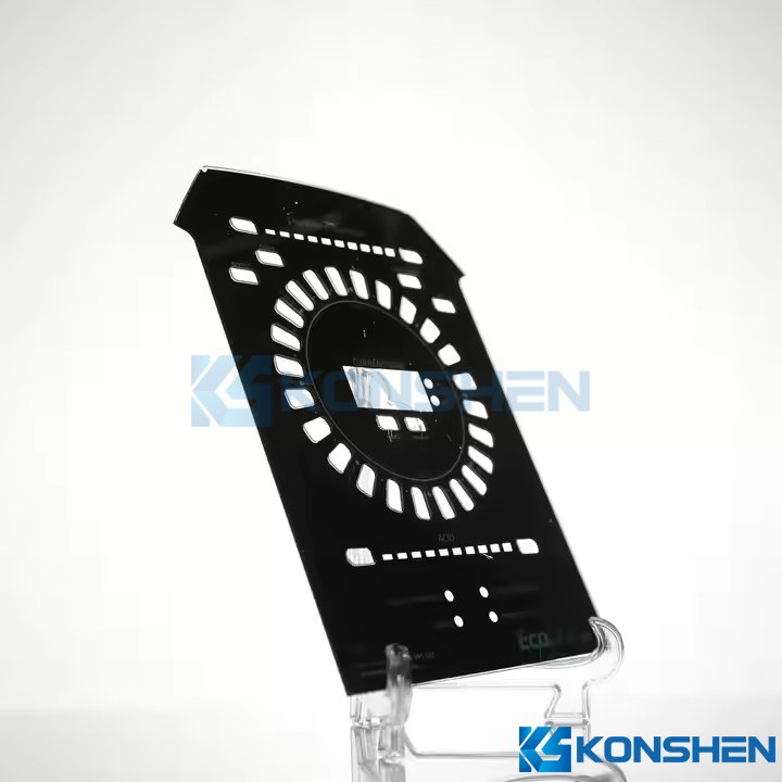 Factory Custom 3mm Tempered Glass Cover with Black Printing & AF Coating