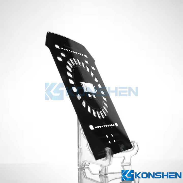 Factory Custom 3mm Tempered Glass Cover with Black Printing & AF Coating