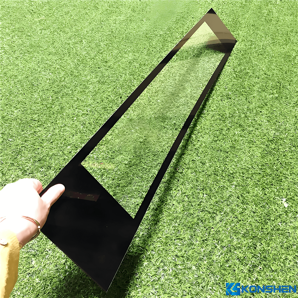 Customized 2mm 98% Transmittance Anti-Reflective Coating Tempered Glass For HMI Touch Panel