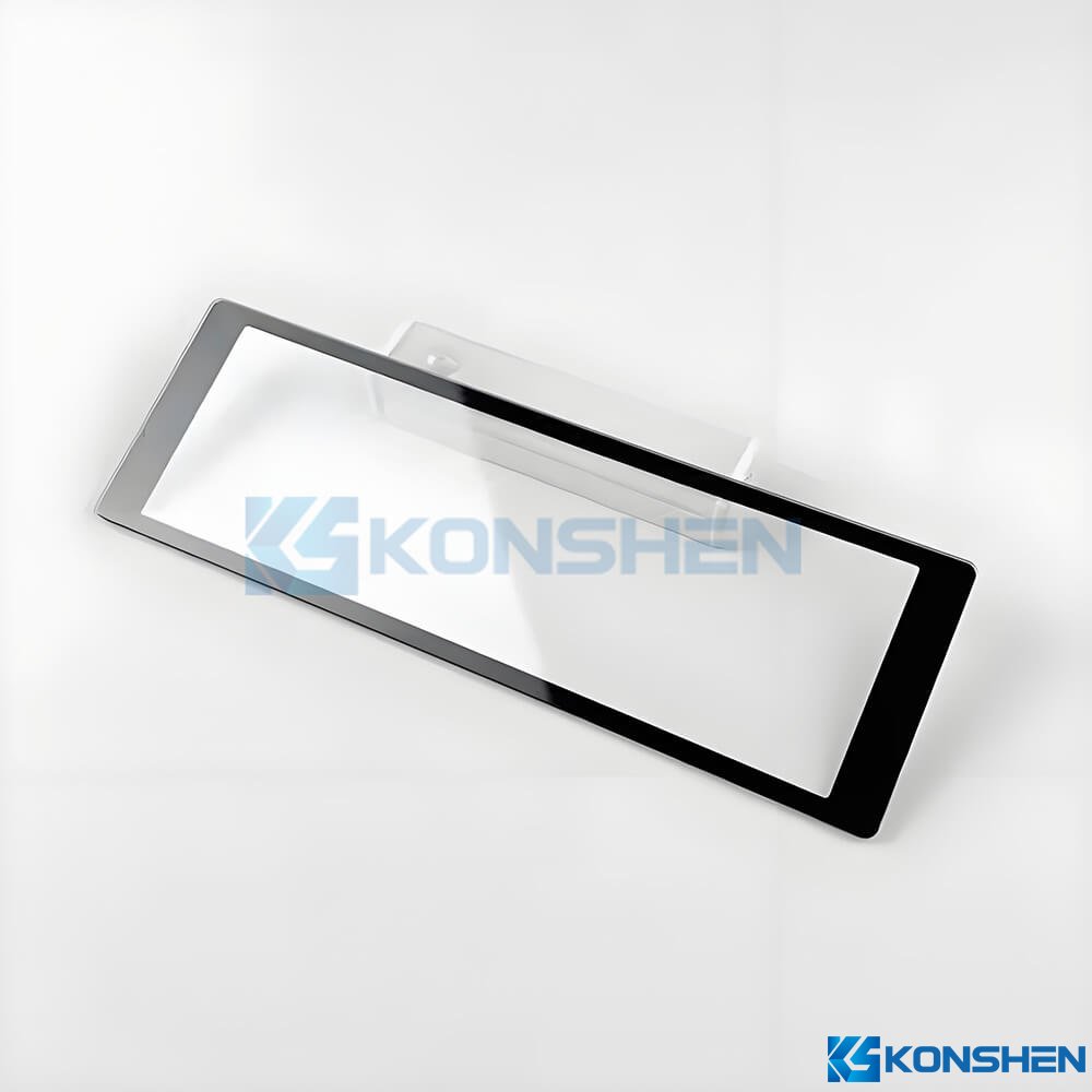 Customized 2mm Tempered Cover Glass with AR and AF Coatings for Touchscreens