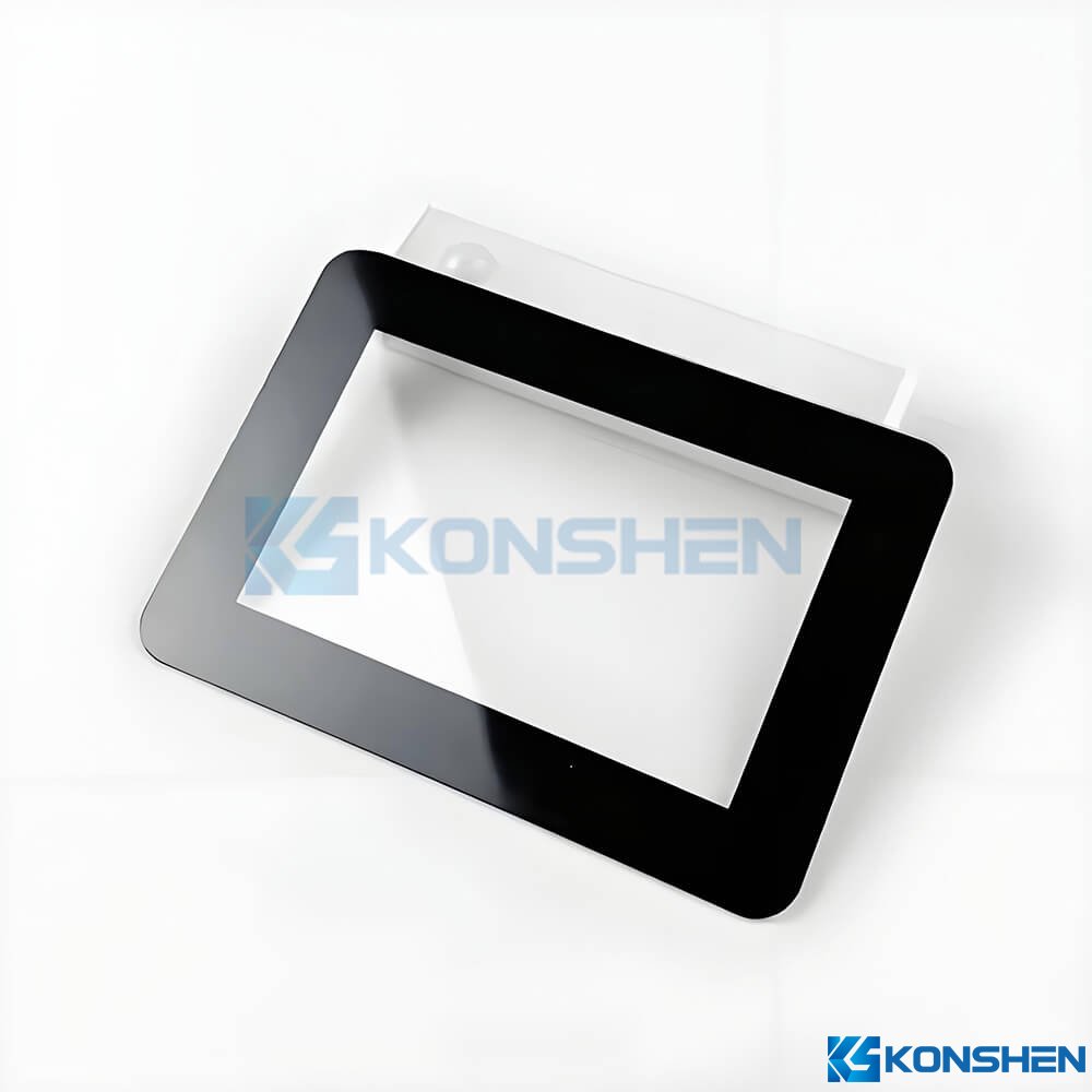 Customized 2mm Tempered Cover Glass with AR and AF Coatings for Touchscreens