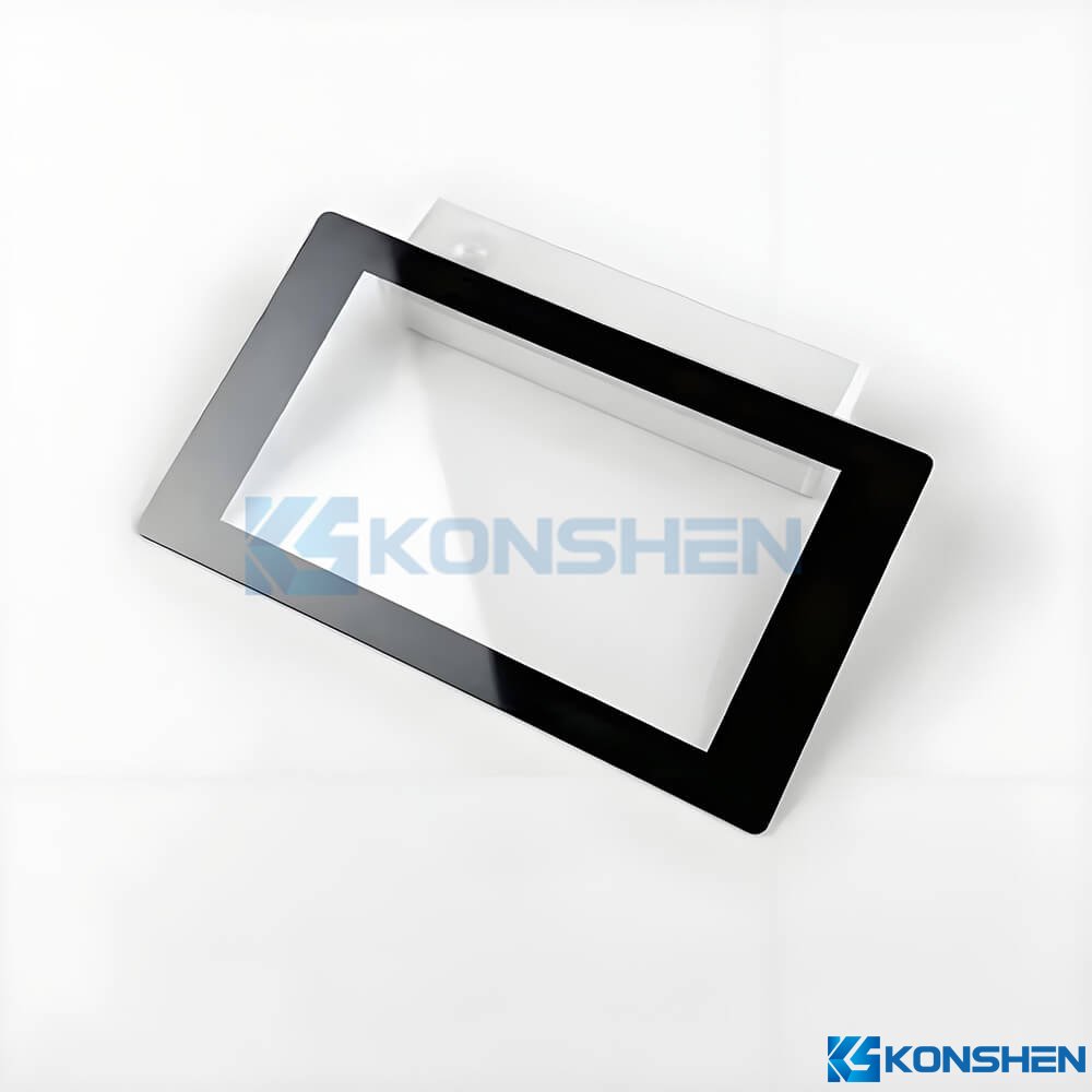 Customized 2mm Tempered Cover Glass with AR and AF Coatings for Touchscreens