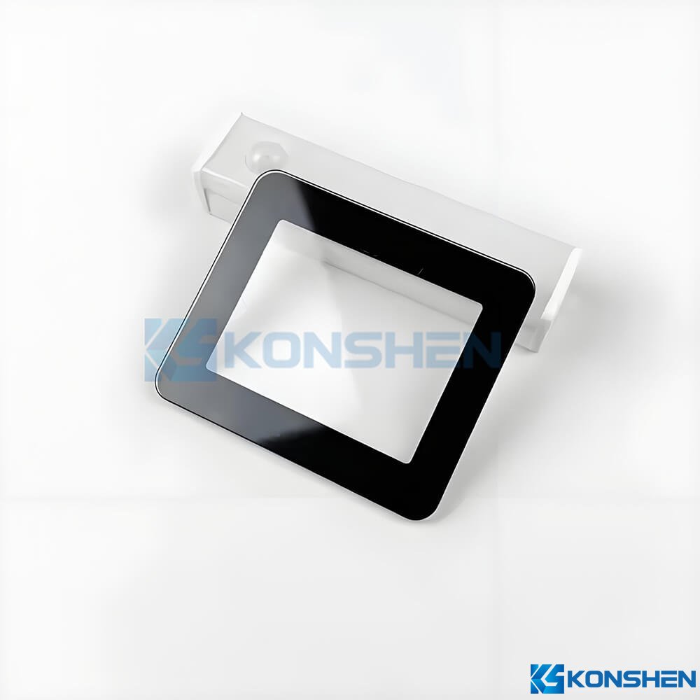 Customized 2mm Tempered Cover Glass with AR and AF Coatings for Touchscreens