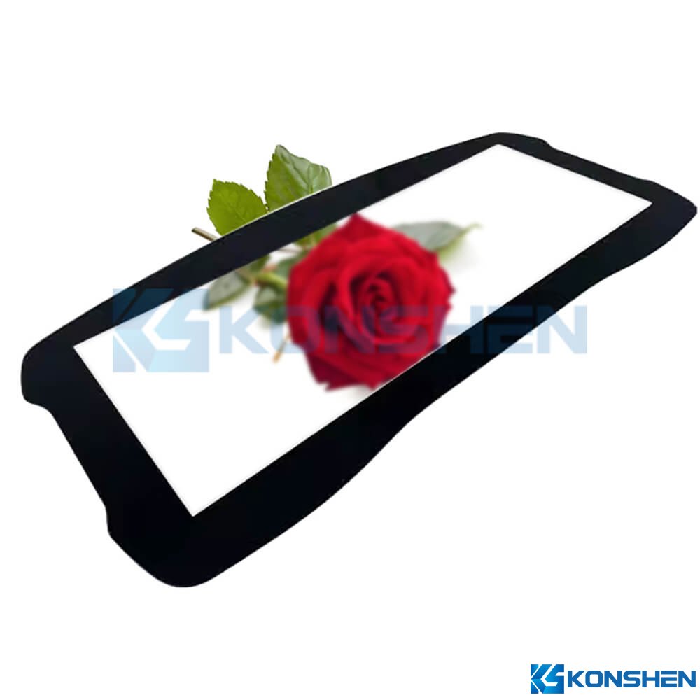2mm Anti-Glare Automotive Glass Cover Panel for Vehicle Displays