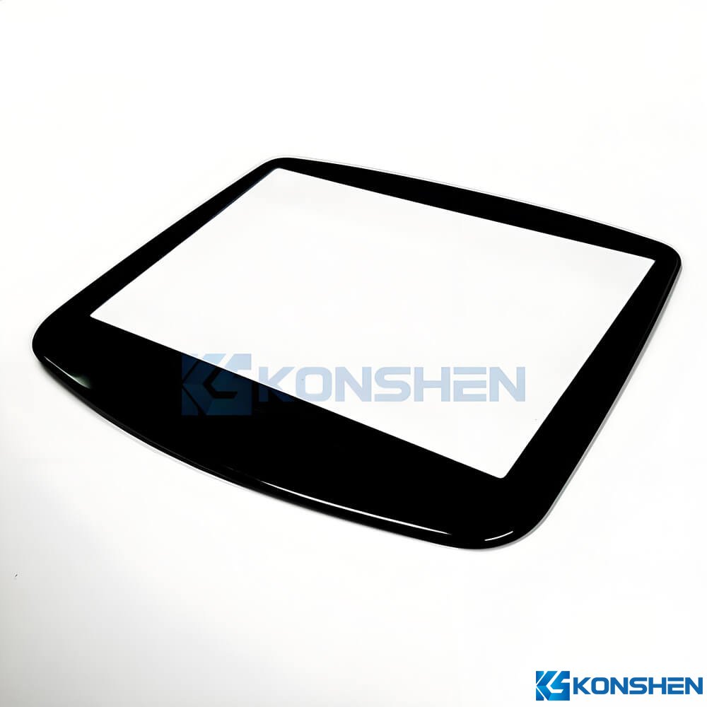 Customized 2mm Irregular-Shaped Display Cover Glass with 2.5D Edge and AF Coating