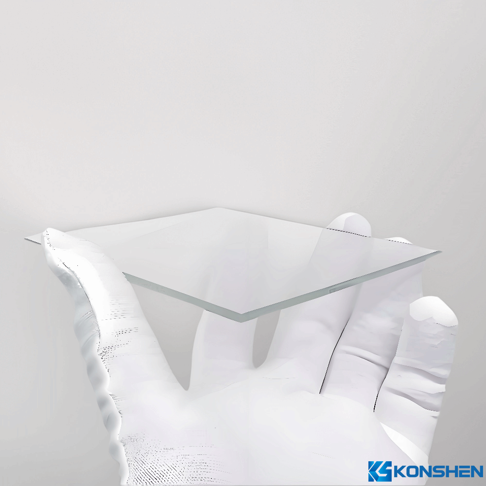 Chemical Strengthened 1.1mm Ultra Thin 10ohm/sqm FTO Conductive Coating Tempered Glass