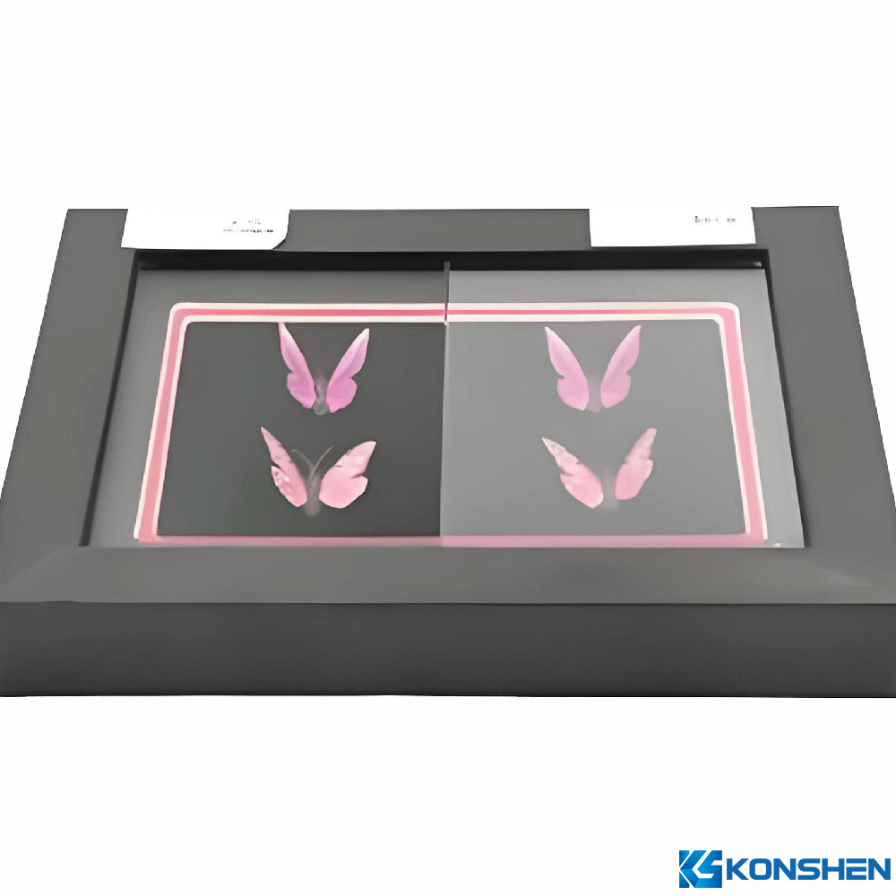 Over 98% Light Transmittance 1.1mm Double-Side Anti-Reflective Coating Low Iron Glass