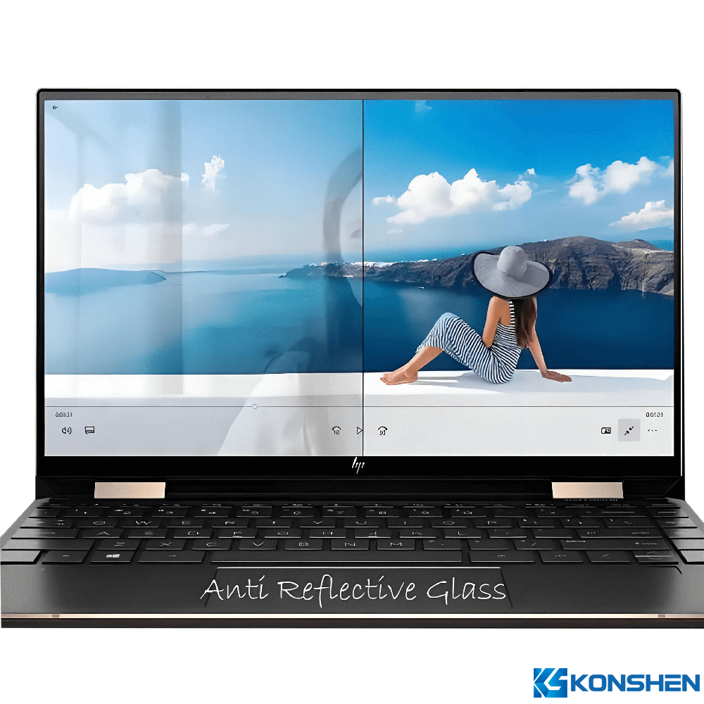Over 98% Light Transmittance 1.1mm Double-Side Anti-Reflective Coating Low Iron Glass