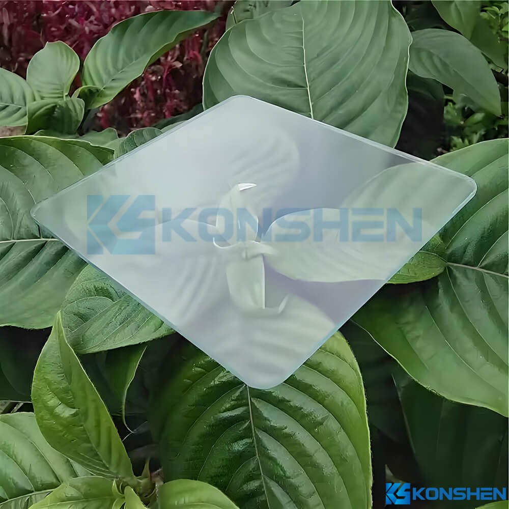 3.2mm Ultra Clear Anti-Glare Cover Glass with Matte Edge and R-Corner Design