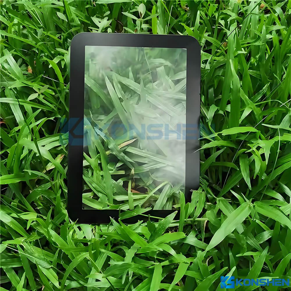 3mm Ultra Clear Frosted Anti-Glare Glass Panel with Black Silkscreen Printing