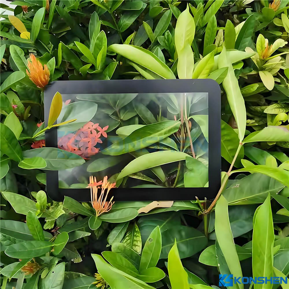 3mm Ultra Clear Frosted Anti-Glare Glass Panel with Black Silkscreen Printing