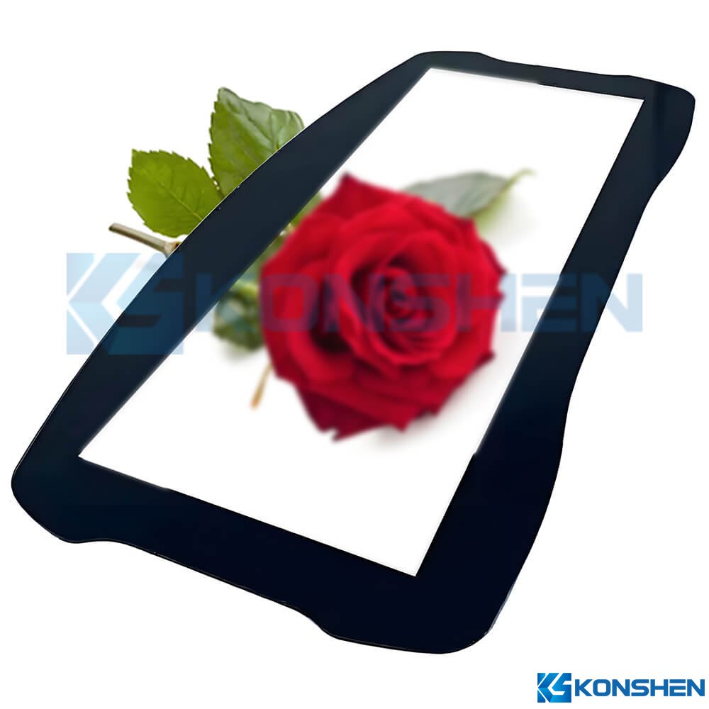 2mm Anti-Glare Automotive Glass Cover Panel for Vehicle Displays