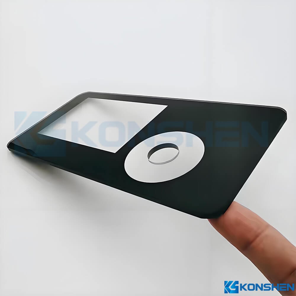 Customized High Precision 3mm AF Coated Tempered Ultra Clear Cover Glass with Through-Hole