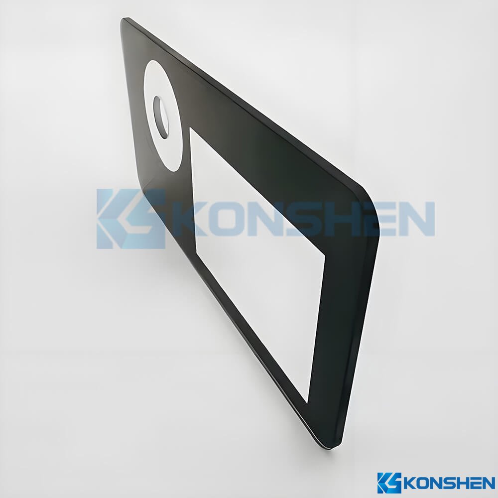 Customized High Precision 3mm AF Coated Tempered Ultra Clear Cover Glass with Through-Hole