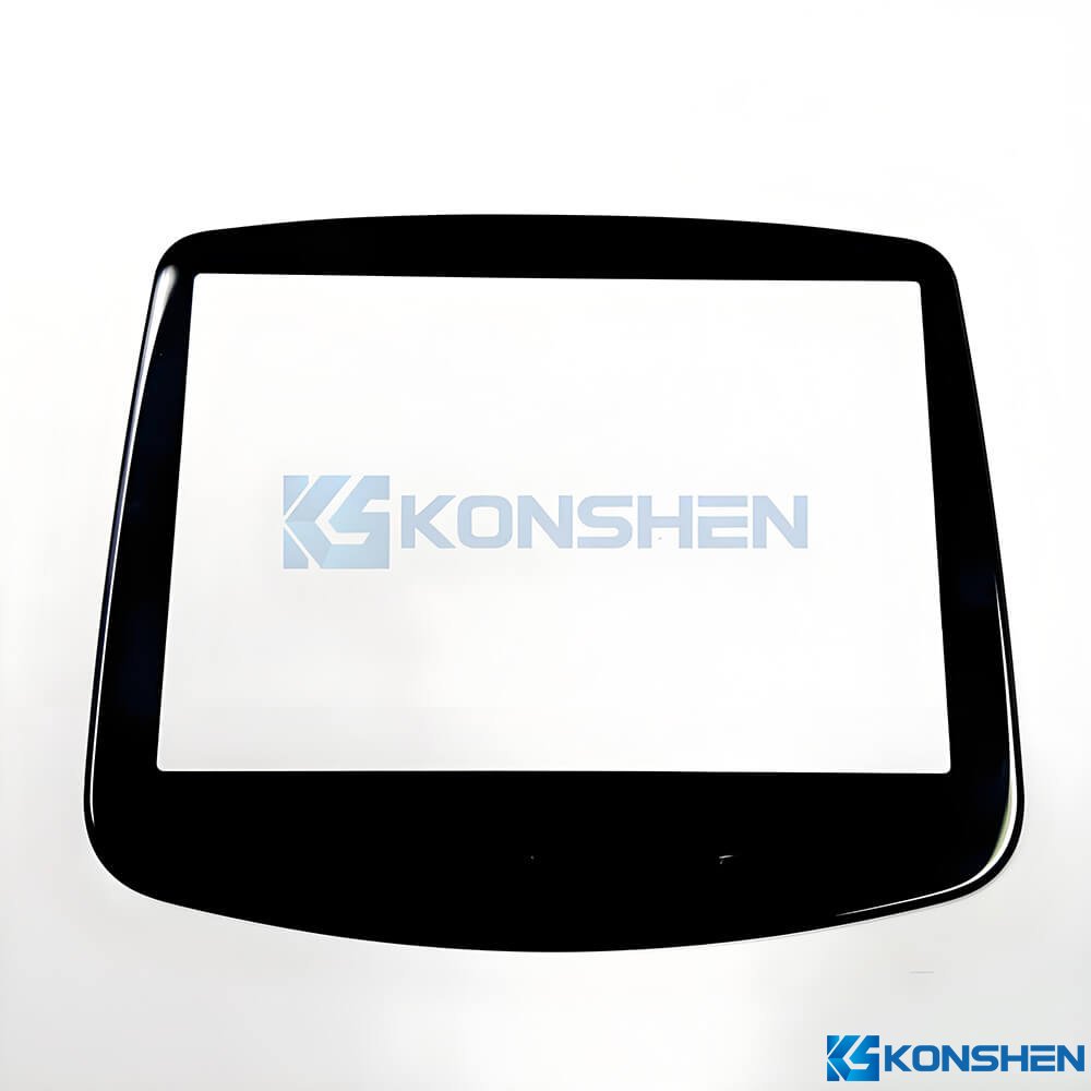 Customized 2mm Irregular-Shaped Display Cover Glass with 2.5D Edge and AF Coating