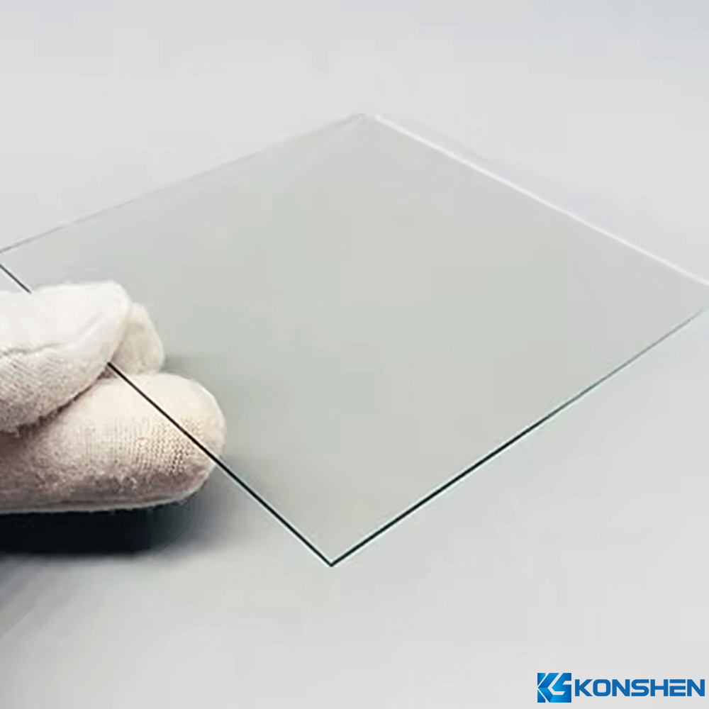 Chemical Strengthened 1.1mm Ultra Thin 10ohm/sqm FTO Conductive Coating Tempered Glass