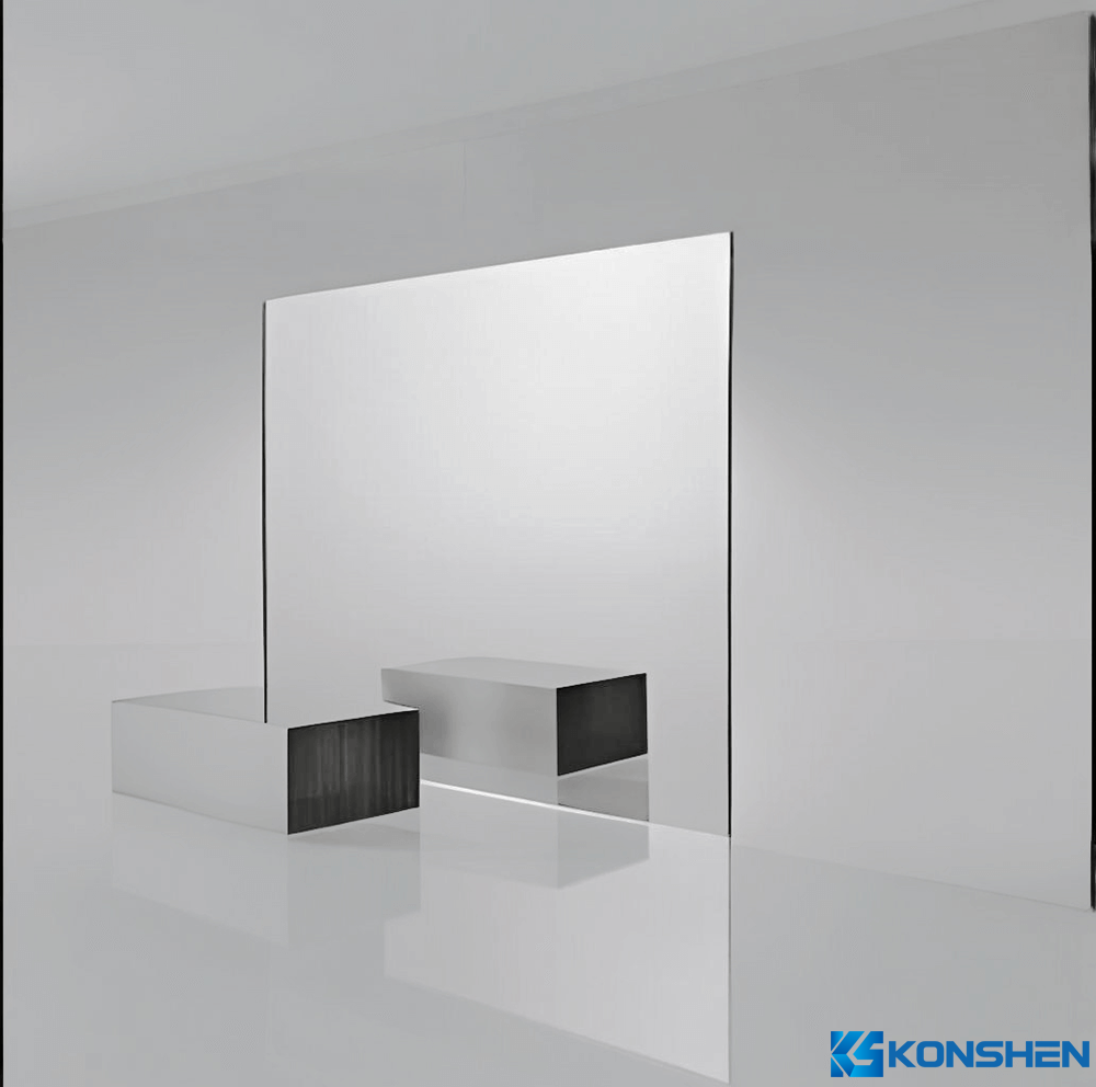  Customized High-Quality Semi Transparent Half Mirror Coating Tempered Glass For Optical Use