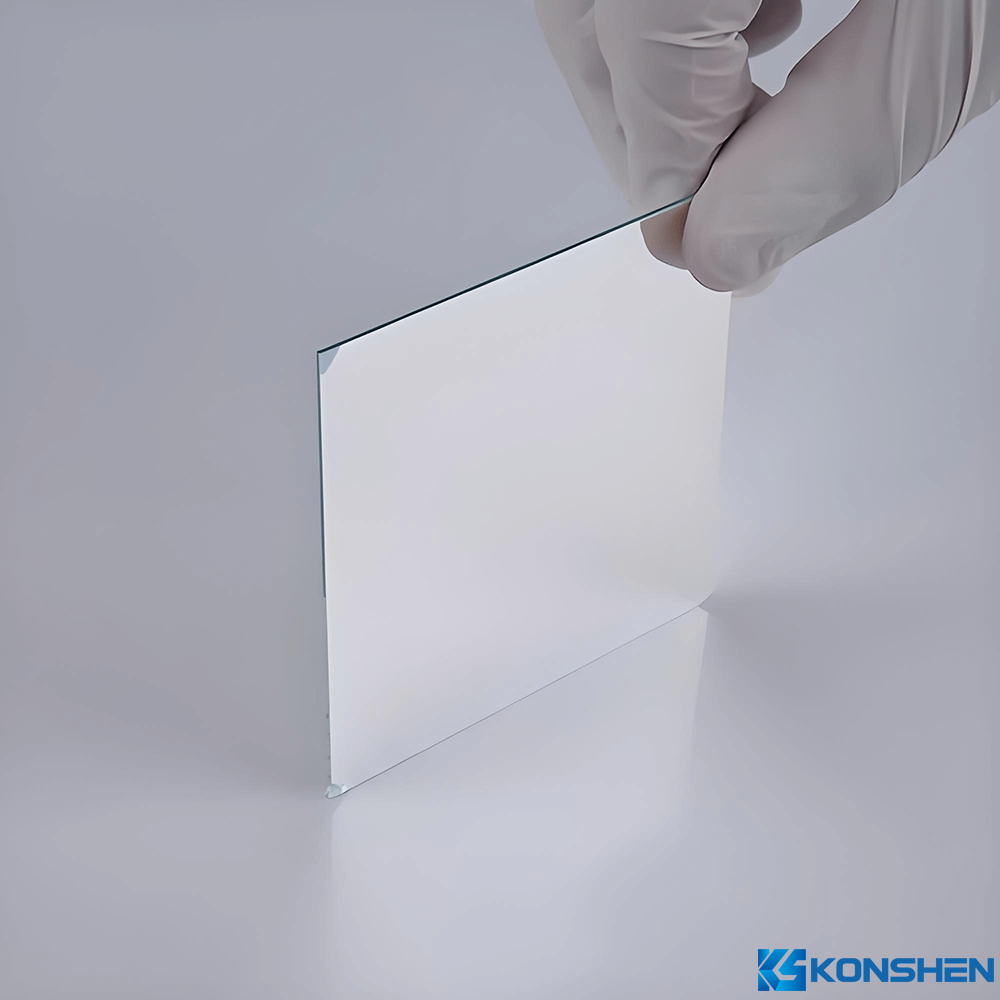  Customized High-Quality Semi Transparent Half Mirror Coating Tempered Glass For Optical Use