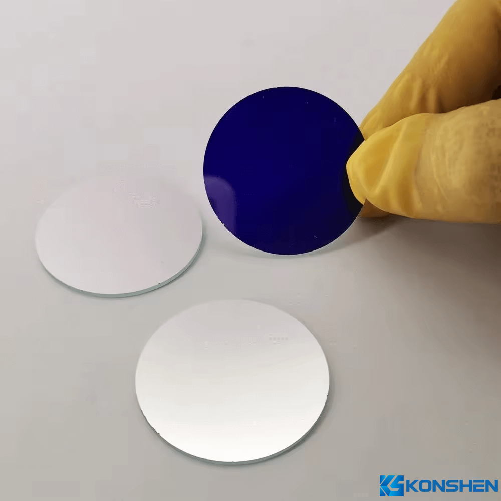  Customized High-Quality Semi Transparent Half Mirror Coating Tempered Glass For Optical Use
