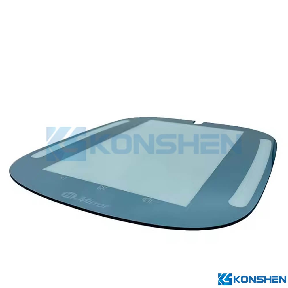 Custom 2mm Mirror Coated Glass Cover Panel for Smart Devices