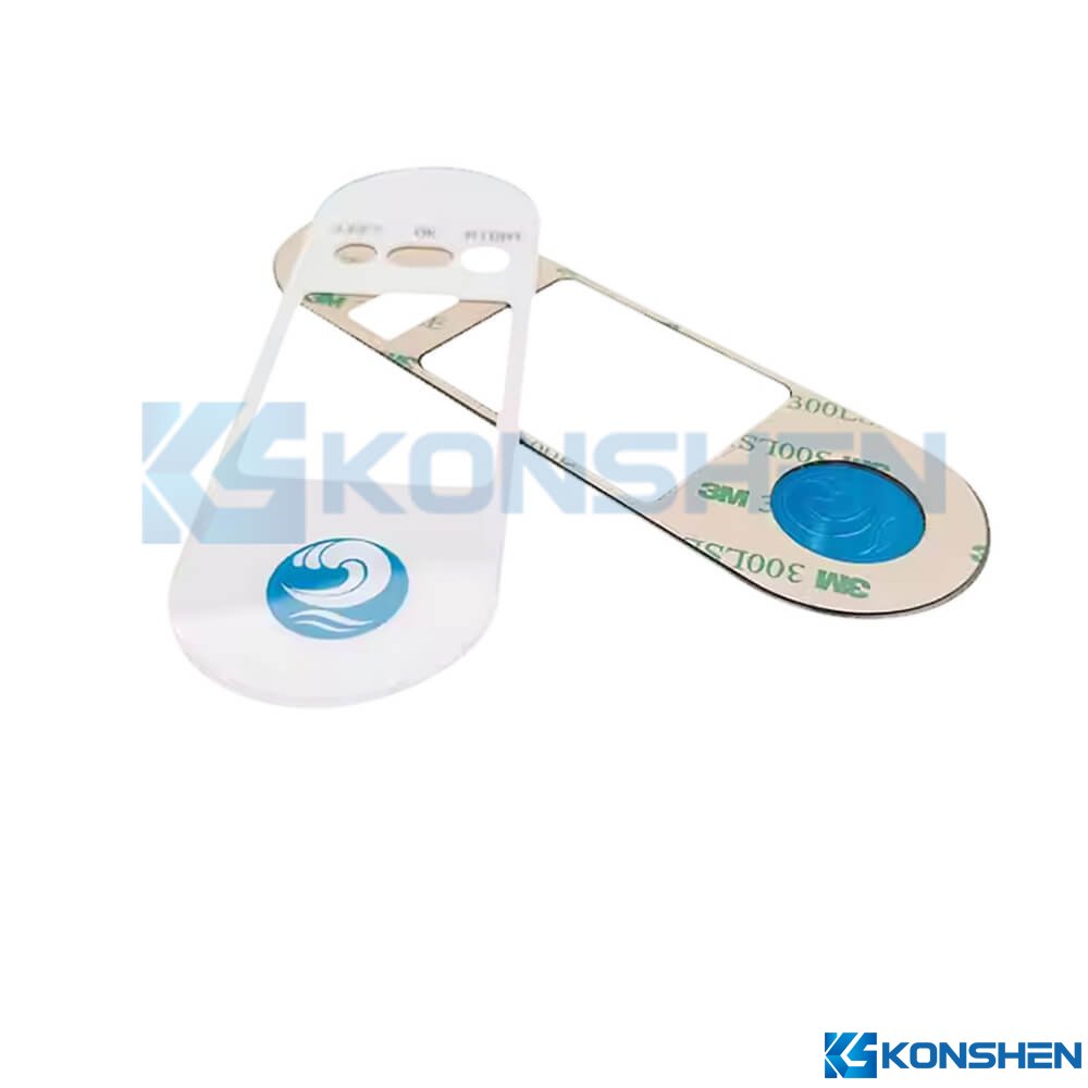 Custom 1.1mm Silk Screen Printed Tempered Glass Elevator Control Panel Cover Glass