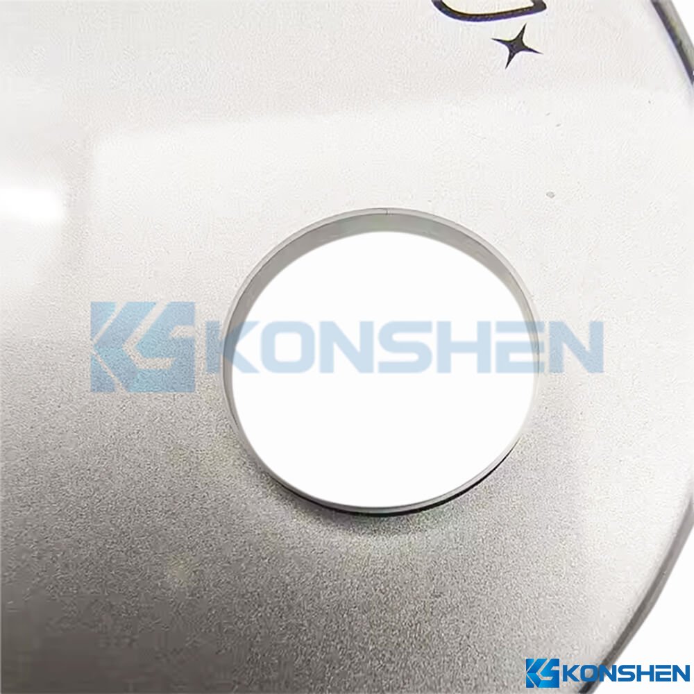 Custom 3mm Silver Gray printed Toughened Cover Glass Panel with Drilled Holes