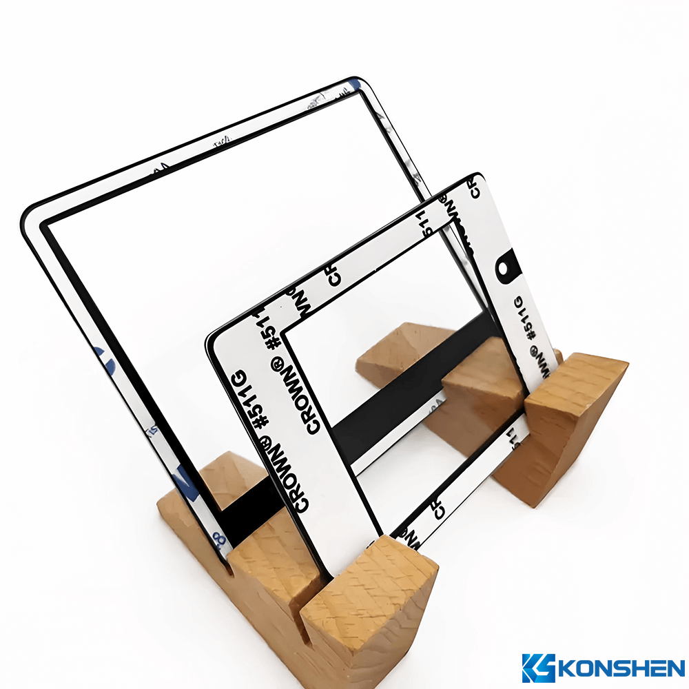 OEM 1mm Chemical Strengthened Silk Screen Printing Cover Glass