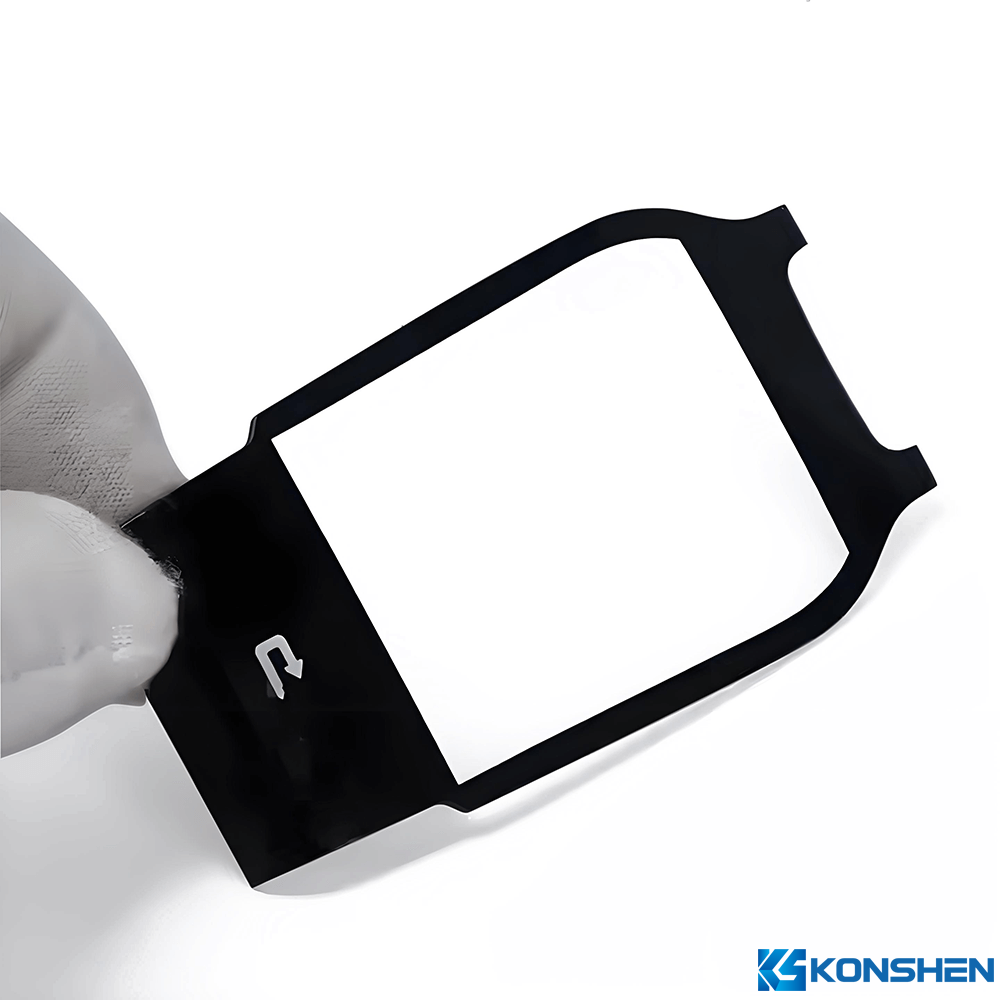 Durable Irregular Shape 3D Curved Tempered Glass with Black Ceramic Printing