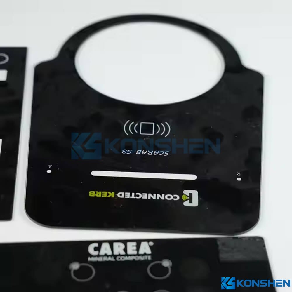 ODM 1.1mm Ultra-Thin Printed Glass Panel for Smart Devices with Holes Drilling